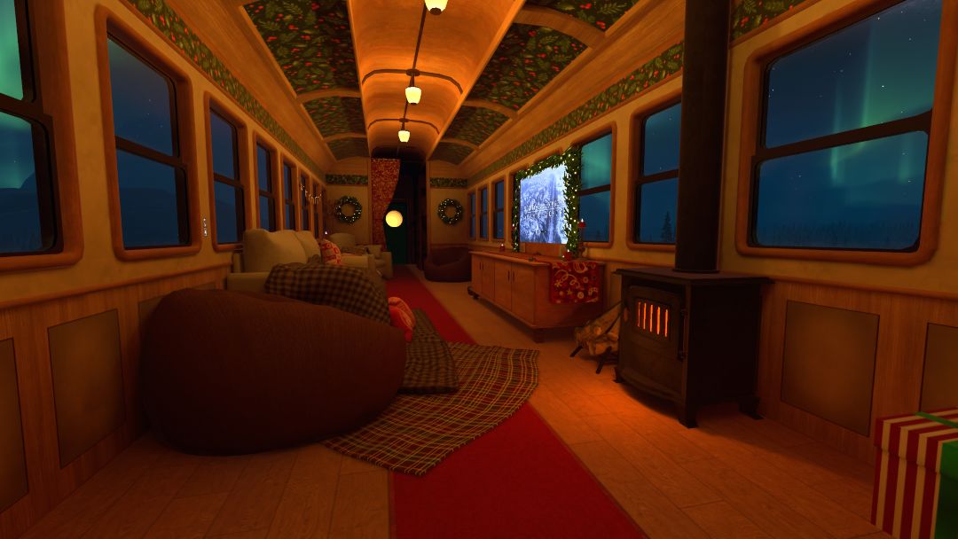 VRChatワールド紹介 Night on the Polar Express 1
