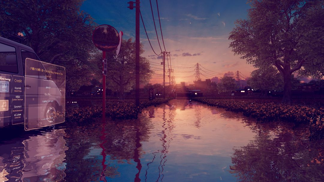 VRChatワールド紹介 夕焼けの帰り道ーOn my way home in the Sunset 1