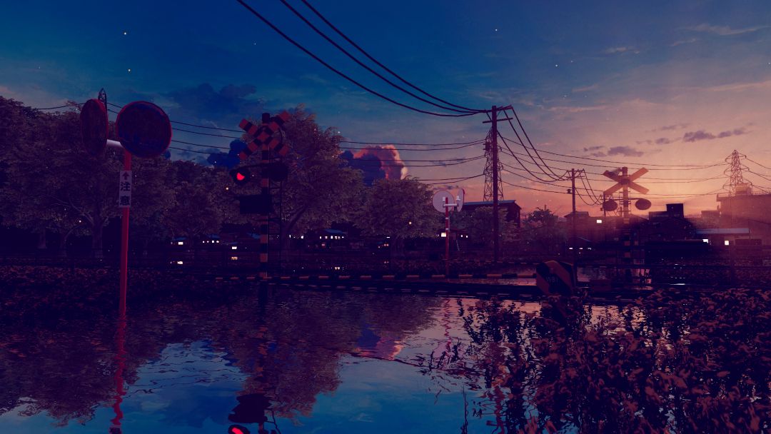 VRChatワールド紹介 夕焼けの帰り道ーOn my way home in the Sunset 3