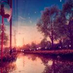 VRChatワールド紹介 夕焼けの帰り道ーOn my way home in the Sunset サムネイル