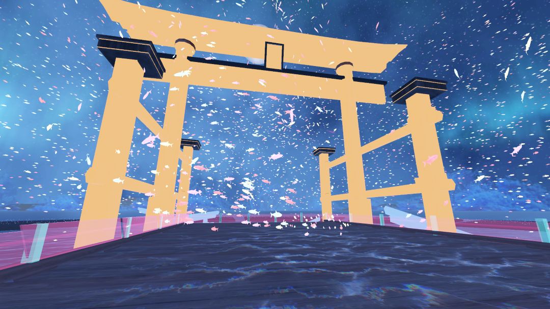 VRChatワールド紹介 TSUKUYOMI_星降る海 2