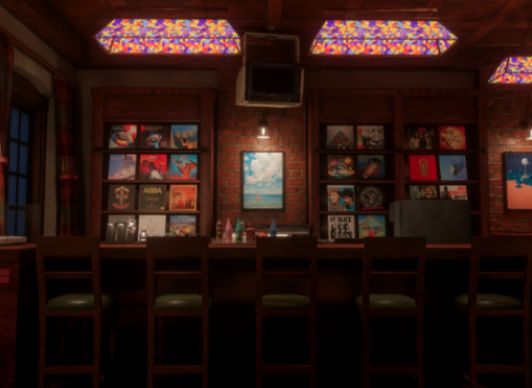 VRChatワールド紹介 rock cafe new moon サムネイル1