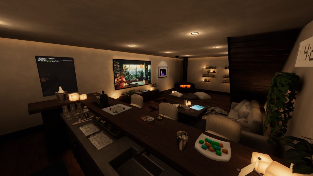 VRChatワールド紹介 おうちバー チカノリトリート - Basement Bar - 3
