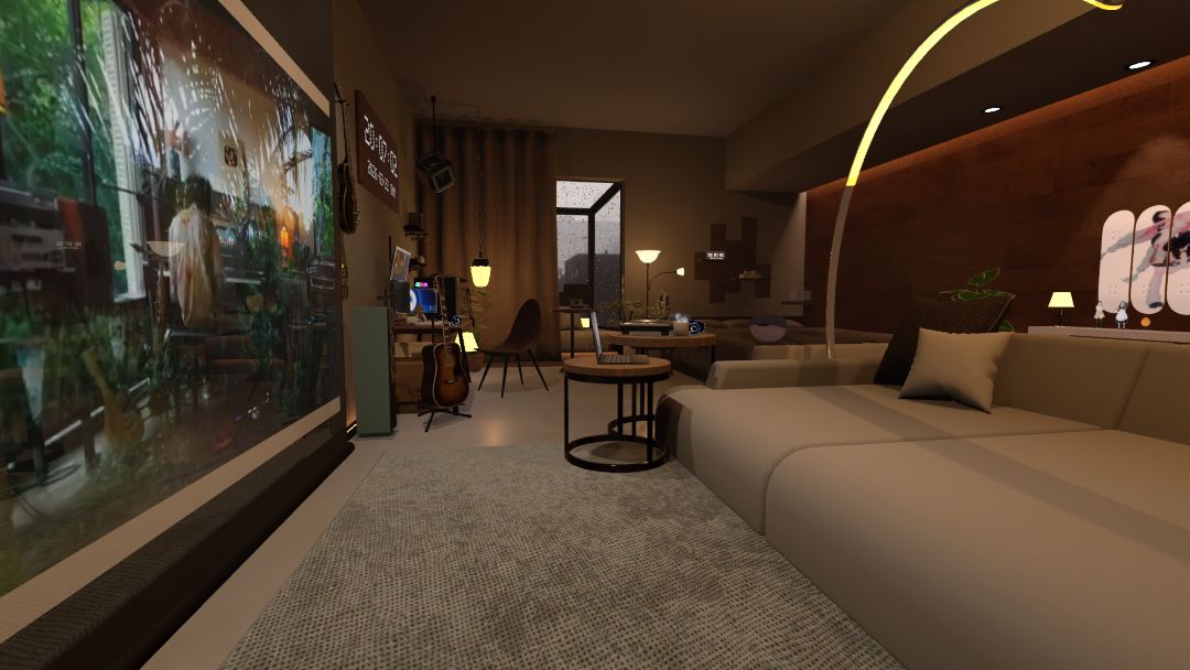 VRChatワールド紹介 天気悪いしウチくる？ 1