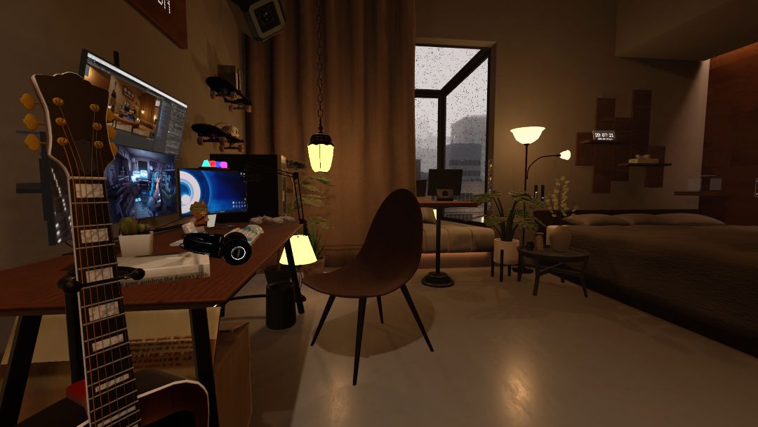 VRChatワールド紹介 天気悪いしウチくる？ 3