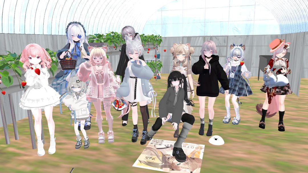 VRChatワールド紹介 いちご狩り ⁄ strawberry picking 3