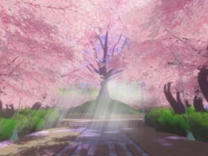 VRChatワールド紹介 も花明かりの日：Day of Flower Lights サムネイル