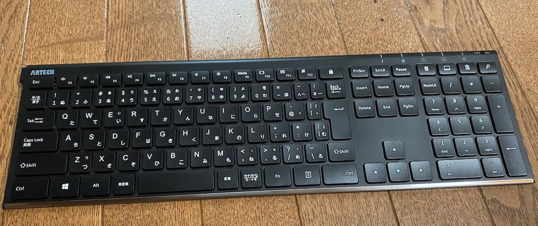 【レビュー！】Arteck 2.4G ワイヤレスキーボード10