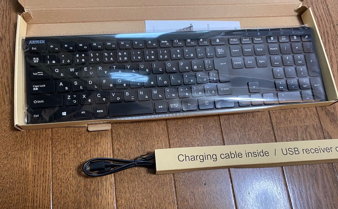 【レビュー！】Arteck 2.4G ワイヤレスキーボード4