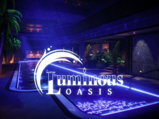 VRChatワールド紹介 Luminous Oasis サムネイル
