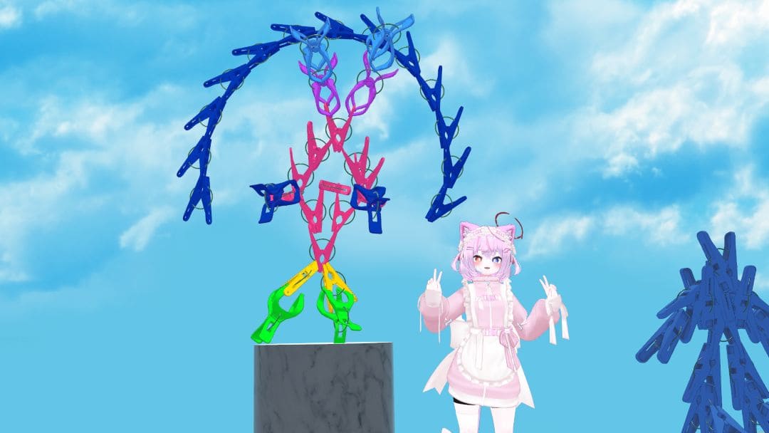 VRChatワールド紹介 わくわく洗濯バサミクラフトわーるど 5