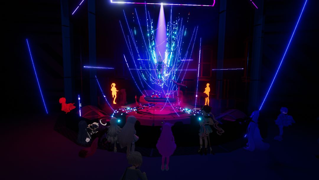 VRChatワールド紹介 Cinematic Neon Club LIVE WORLD _ LEve Future 4