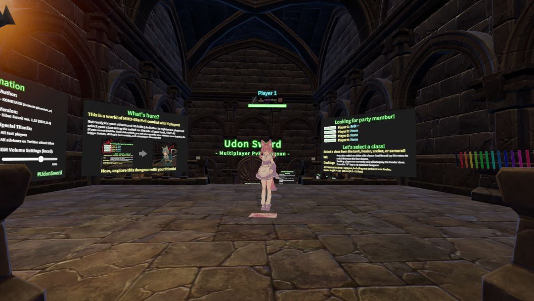 VRChatワールド紹介 Udon Sword - Multiplayer PvE Dungeon - 1