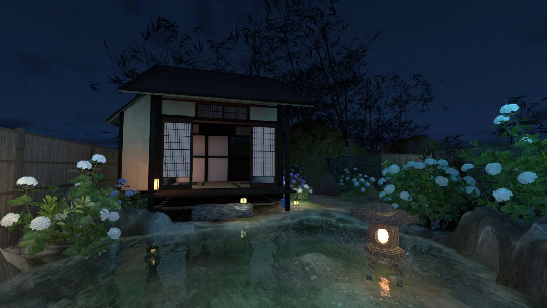 VRChatワールド紹介 紫陽花のなか、 -Amid the Hydrangeas‚- 2