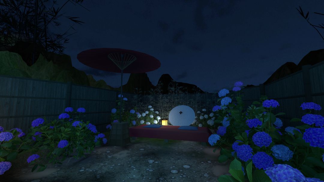VRChatワールド紹介 紫陽花のなか、 -Amid the Hydrangeas‚- 4