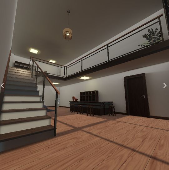 2階建てホーム3Dモデル
