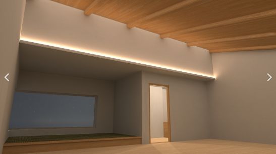 Slanted Ceiling Room