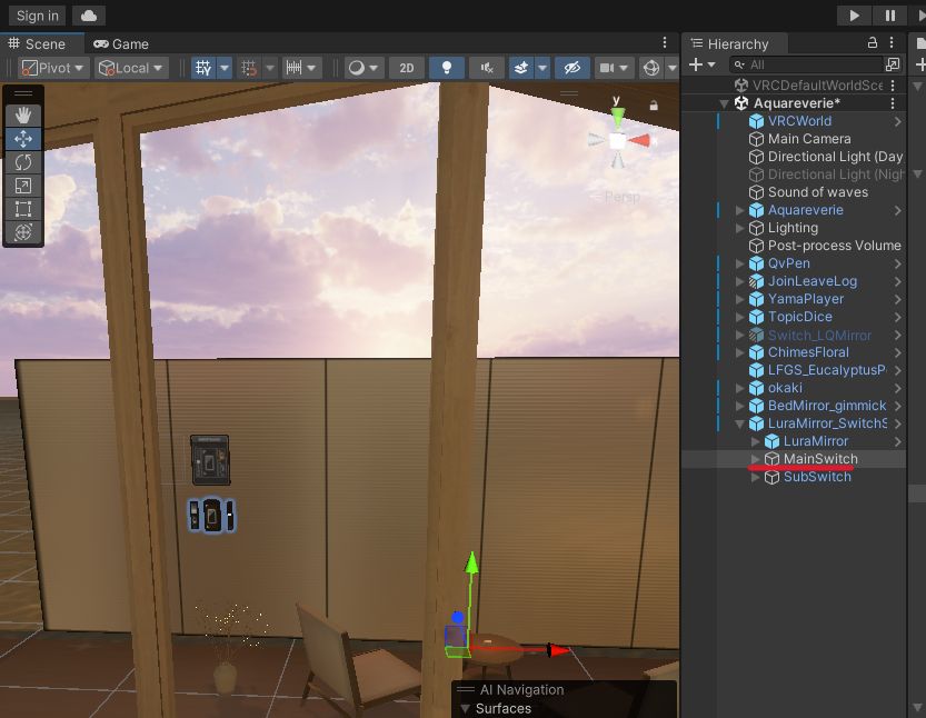 VRChatのワールドにミラーを設置する方法4