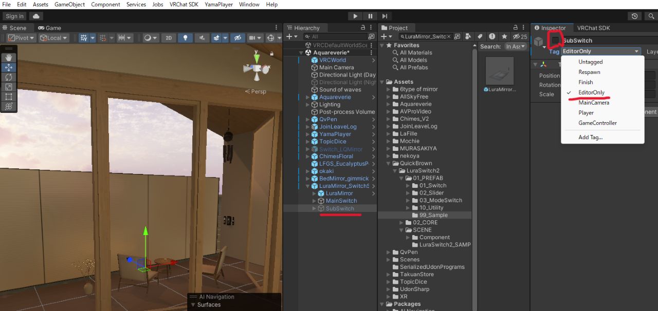 VRChatのワールドにミラーを設置する方法6