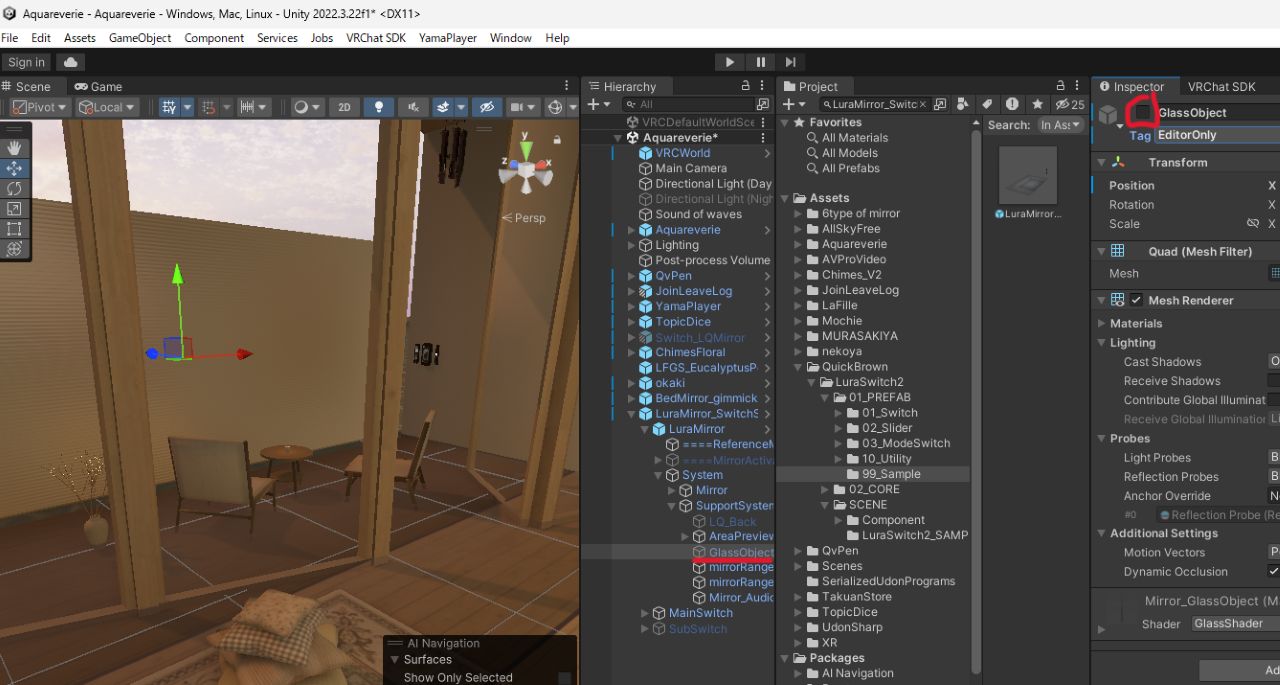 VRChatのワールドにミラーを設置する方法7
