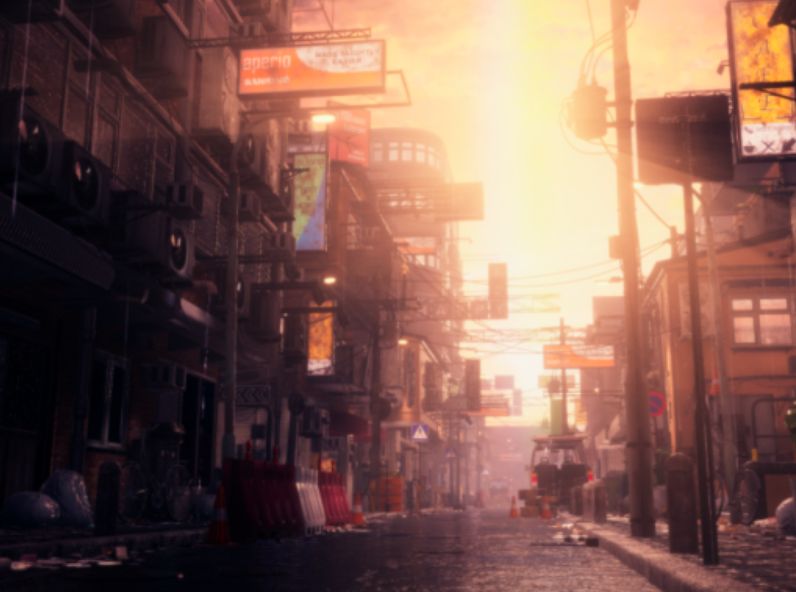 VRChatワールド紹介 小雨のあの日-A drizzly day サムネイル